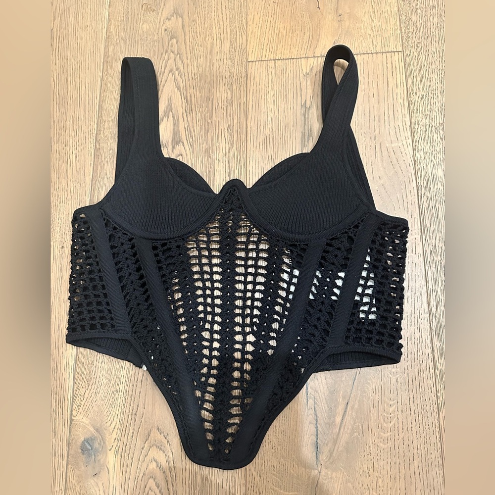 Dion Lee black corset